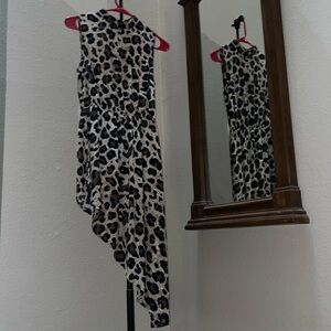 Leopard dress / swim coverup